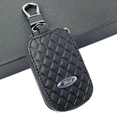 Купити Ключниця – чохол автомобільна для ключів з логотипом Ford Ромб Чорний 60891 Чохли для автоключів