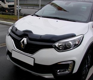 Купить Дефлектор капота мухобойка Renault Captur 2013- 256 Дефлекторы капота Renault