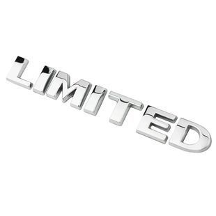 Купить Эмблема надпись Limited для Jeep Хром 140х22 мм металл (на скотче) 95562 Эмблема надпись на иномарки