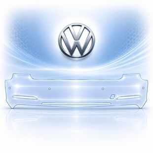 Buy Pre-cut paint protection film for Volkswagen Arteon I facelift 2020-2023 - rear bumper 109803 Model patterns of protective films for Volkswagen