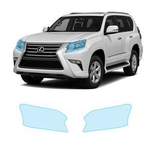 Buy Pre-cut paint protection film for Lexus GX J150 facelift 1 2014-2019 - optics (headlights & fog lights) 106152 Model-specific paint protection film patterns for Lexus