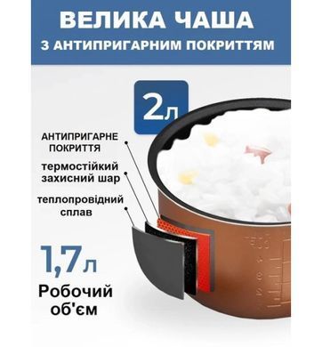 Купить Мультиварка автомобильная рисоварка 2л 12-24в для легковой машины фуры (AR-1633) 91545 Трендовый товар