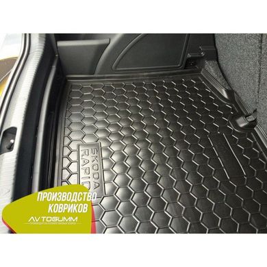 Купить Автомобильный коврик в багажник Skoda Rapid 2013- Spaceback / Резиновый Avto-Gumm 27787 Коврики для Skoda