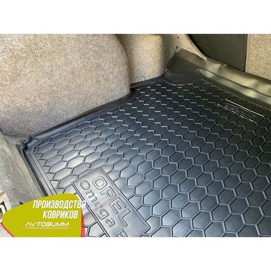 Купити Автомобільний килимок у багажник Opel Omega B 1994- Sedan / Гумо - пластик 42270 Килимки для Opel