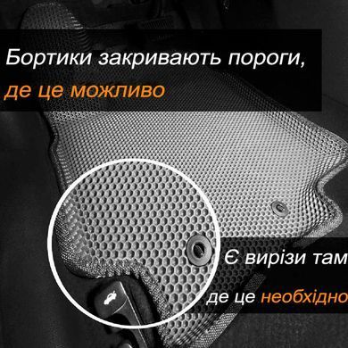 Купить 3D EVA Коврики в салон для BMW 5 (E39) 1995-2003 С подпятником Серые 5 шт 80253 Коврики для Bmw