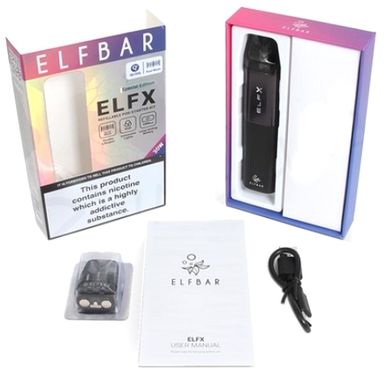 Купити Багаторазова POD-система Elf Bar ELFX 1000 mAh Silver Срібний 79419 Багаторазові POD системи