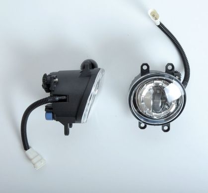 Купити Протитуманні LED Фари круглі косий кут/лінза з ДХО D-100мм/10W/6500K-COB 2 шт 8745 Протитуманні фари LED з лінзою і світло-тіньової кордоном