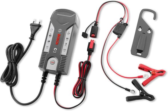 Купити Зарядное устройство для автомобильного аккумулятора Bosch C3 (0 189 999 03M) 56241 Перетворювачі напруги інвертори - Зарядні АКБ