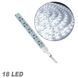 Купити Стрічка діодна алюміній 12V - 12,5 см - 2А 18LED - в силіконі ефект суцільної стрічки Біле світло (4014) 26581 Світлодіодні стрічки - 1 фото из 4