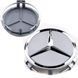 Купити Ковпачки заглушки на литі диски Mercedes 75 / 70 мм Сірі 1 шт 36311 Ковпачки на титани