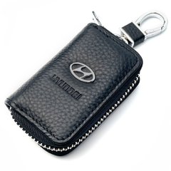 Купить Ключница автомобильная для ключей с логотипом Hyundai (Тисненая кожа) 31766 Чехлы для автоключей