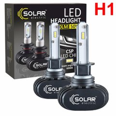 Купить LED лампы автомобильные Solar H1 12/24V 40W 6500K 5000Lm CSP1860 2 шт (8201) 57550 LED Лампы Solar