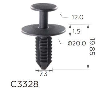 Buy Clip Fastening Push Spacer Trunk Mercedes A0009914140 C3328 73193 Push-type lock