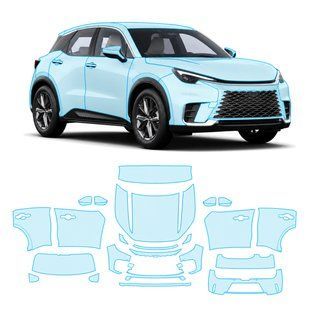 Buy Pre-cut paint protection film for Lexus LBX I 2023- full body 106221 Model-specific paint protection film patterns for Lexus