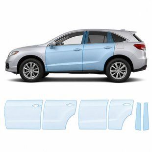 Buy Pre-cut paint protection film for Acura RDX TX2/CDU facelift 2016-2018 - doors and windows pillars 102913 Model-specific paint protection film patterns for Acura