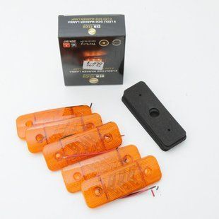 Купити Габарит LED прямокутний 115х40 мм/12/24V/12 діодів стрілкою/Помаранчевий 1 шт (MRT 51) 10099 Габаритні вогні