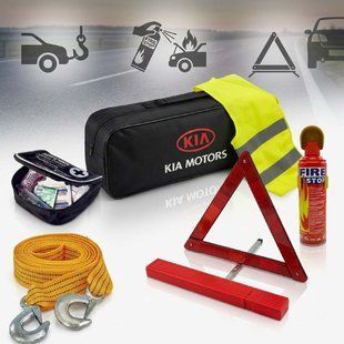 Купити Набір автомобіліста техдопомоги Kia з логотипом марки авто (Сумка на 1 відділення) 100296 Набори техдопомоги та догляду для автомобіліста
