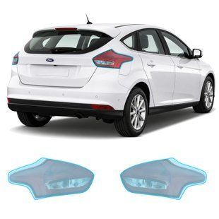 Купити Антигравійна захисна бронеплівка за лекалами для Ford Focus III facelift 2015-2018 - задні ліхтарі стопи 104435 Модельні лекала захисних плівок для Ford