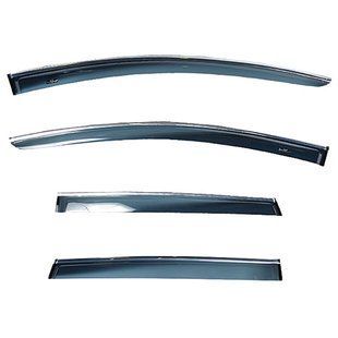 Buy Window deflectors wind deflectors Volkswagen Passat B8 2015- Variant / Chrome molding 35587 Window deflectors for Volkswagen