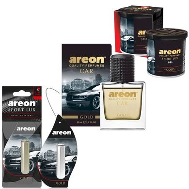 Купити Набір ароматизаторів повітря Areon Car Gold (Gold) 43175 Набори Ароматизаторов