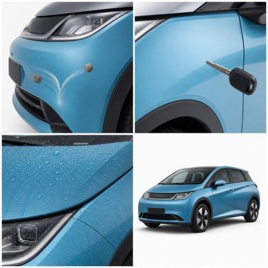 Купити Антигравійна захисна бронеплівка за лекалами для BYD Dolphin I 2021-2024 - зони дверей і стійки вікон 103081 Модельні лекала захисних плівок для BYD
