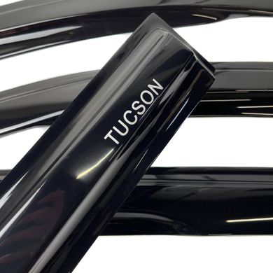 Купити Дефлектори вікон вітровики Acrylic для Hyundai Tucson (TL) 2015-2020 Гнучкі 44636 Дефлектори вікон Hyundai