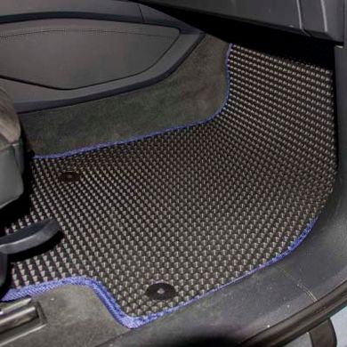 Купить Коврики в салон EVA для Audi E-tron quattro SUV 2018- с подпятником Черные-Черный кант 5 шт 66355 Коврики для Audi