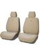 Купить Накидки на передние сидения Алькантара Napoli Premium Бежевые 2 шт 32537 Накидки для сидений Premium (Алькантара) - 10 фото из 13
