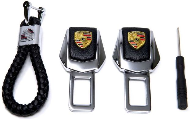 Купити Подарунковий набір для Porsche із заглушок та брелока з логотипом. 36657 Подарункові набори для автомобіліста