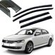 Купить Дефлекторы окон ветровики Benke для Volkswagen Passat B7 США 2014- (Черный Молдинг Нержавейка 3D) 66254 Дефлекторы окон Volkswagen - 1 фото из 7