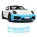Buy Pre-cut paint protection film for Porsche 911 992 2019- front bumper 108282 Model-specific paint protection film patterns for Porsche