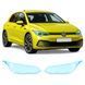 Купити Антигравійна захисна бронеплівка за лекалами для Volkswagen Golf VIII 2019-2023 - оптика (фари та ПТФ) 109872 Модельні лекала захисних пленок для Volkswagen
