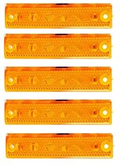 Купить Габарит LED прямоугольный Ceray 100х10 мм / 24V / 6 диодов / Оранжевый 10 шт (201306) 9789 Габаритные  огни