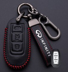 Купити Чохол для автоключів Infiniti з Брелоком Карабін Оригінал (3 кнопки №2) 66806 Чохли для автоключів (Оригінал)