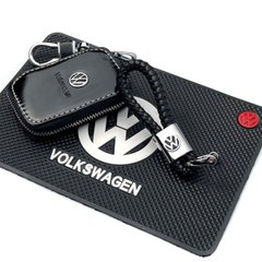 Купить Автонабор №66 для Volkswagen / Коврик панели / Брелок плетеный и чехол для автоключей с логотипом 38740 Подарочные наборы для автомобилиста