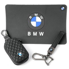 Купити Автонабір №7 для BMW Килимок Брелок ремінцем з карабіном та чохол для автоклучів 63361 Подарункові набори для автомобіліста