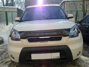 Купить Дефлектор капота мухобойка для Kia Soul 2009-2012 7153 Дефлекторы капота Kia