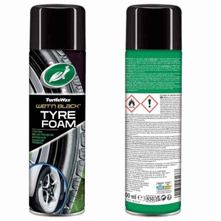 Купить Пенный очиститель полироль для шин Turtle Wax Hybrid Solutions 500 мл (53180) 63307 Чернение резины Бампера Пластика