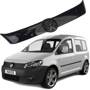 Купить Зимняя накладка на решетку радиатора Volkswagen Caddy 2010- Глянец (Voron Glass) 4978 Зимние накладки на решетку радиатора