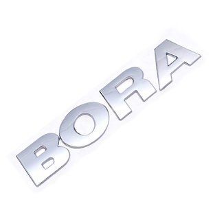Купить Эмблема надпись BORA для Volkswagen (1998-2020г) Хром 127х22 мм на скотче (Завод) 89216 Эмблема надпись на иномарки