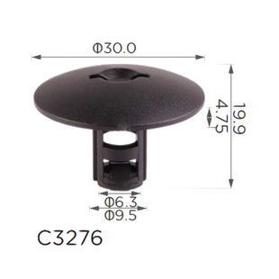 Купити Гайки бризковика Renault, Opel (7703081127, 20125) (C3276) 73666 Гайки