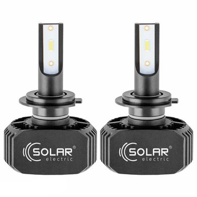 Купить LED лампы автомобильные Solar H7 12/24V 40W 6000K 5000Lm CSP1860 2 шт (8207) 57551 LED Лампы Solar