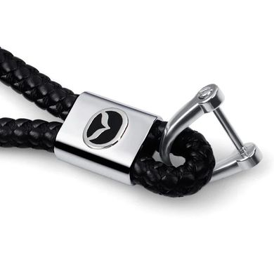 Купить Стильный кожаный Брелок с логотипом Mazda 7842 Брелки для автоключей