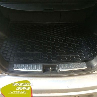 Купити Автомобільний килимок у багажник Mitsubishi Outlander 2003-2007 / Гумо - пластик 42222 Килимки для Mitsubishi