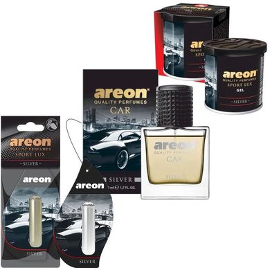 Купити Набір ароматизаторів повітря Areon Car Silver (Silver) 43176 Набори Ароматизаторов