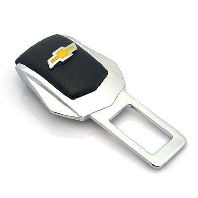 Купить Заглушка ремня безопасности с логотипом Chevrolet Темный Хром 1 шт 9846 Заглушки ремня безопасности