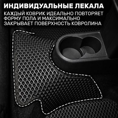 Купить Водительский коврик EVA для Nissan Qashqai 2014-2021 (Металлический подпятник) 1 шт 63421 Коврики для Nissan
