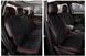 Купити Накидки на передні сидіння Алькантара Napoli Premium Чорні Червоний кант 2 шт 32545 Накидки для сидінь Premium (Алькантара) - 5 фото из 12