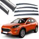 Купить Дефлекторы окон ветровики Benke для Ford Kuga / Escape 2020- Хром Молдинг Нержавейка 3D (BFDRJ2023-W/S) 62410 Дефлекторы окон Ford - 1 фото из 10