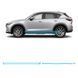 Купить Антигравийная защитная бронепленка по лекалам для Mazda CX-5 KF 2017-2022 - нижняя зона кузова пороги 106420 Модельные лекала защитных пленок для Mazda